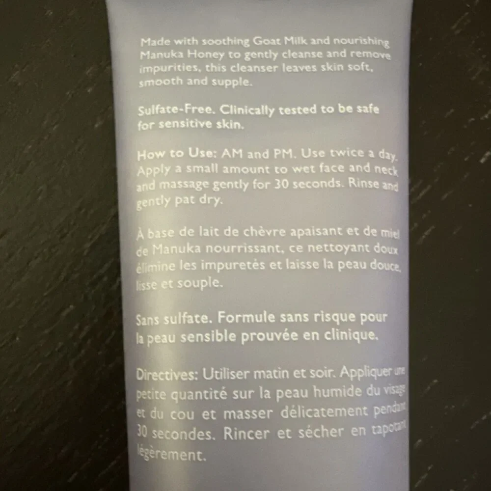 Kate Somerville GOAT MILK Moisturizing Cleanser 4 Oz./120ml Sealed (No Box)